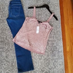 Ladies sequin cami